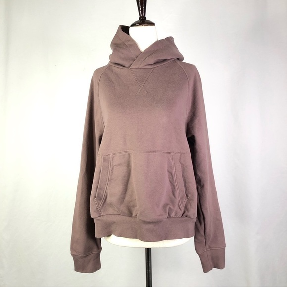 Athleta Moonrise hoodie split back mineral brown S - Picture 1 of 8